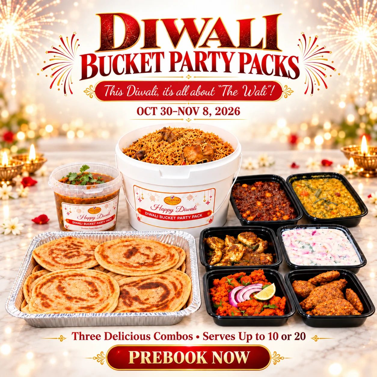 Anjappar Diwali Bucket Party Packs